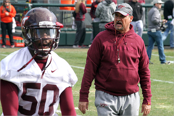 2014.03.27. VT Football Practice.