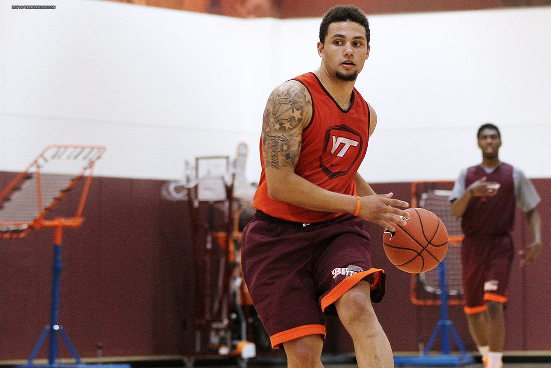 2014.11.05. VT Men Basketball Team Practice.