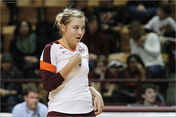 2013.11.08. Miami FL at VT. Volleyball.