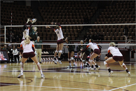 2013.11.08. Miami FL at VT. Volleyball.