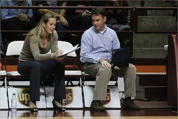 2013.11.08. Miami FL at VT. Volleyball.