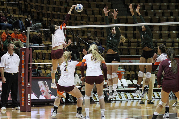 2013.11.08. Miami FL at VT. Volleyball.