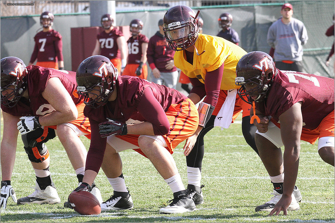 2014.03.27. VT Football Practice.