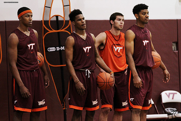 2014.11.05. VT Men Basketball Team Practice.