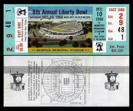 1966. Liberty Bowl.