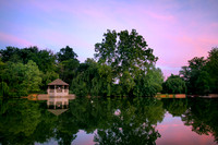 Summer evening at the Duck Pond. Virginia Tech.