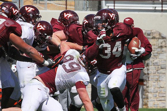 2015.04.04. VT Football Scrimmage.