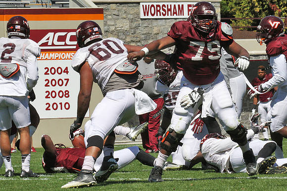 2015.04.04. VT Football Scrimmage.