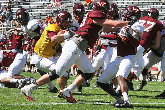 2015.04.11. VT Football Scrimmage.