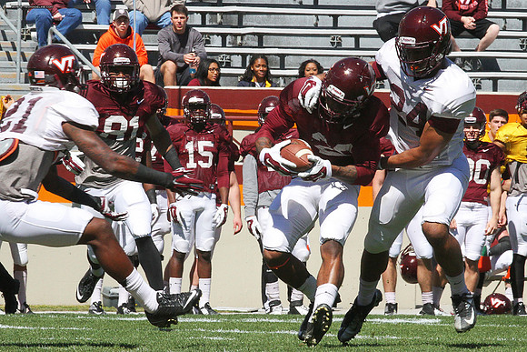 2015.04.11. VT Football Scrimmage.