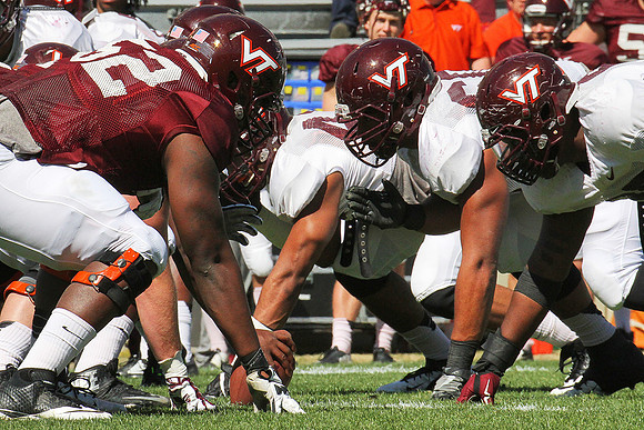 2015.04.11. VT Football Scrimmage.