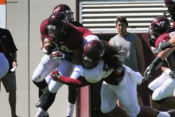 2015.04.11. VT Football Scrimmage.