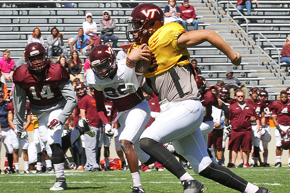 2015.04.11. VT Football Scrimmage.