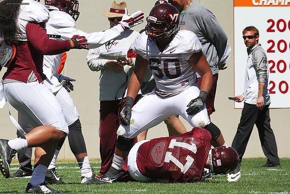 2015.04.11. VT Football Scrimmage.