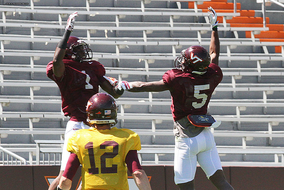 2015.04.11. VT Football Scrimmage.