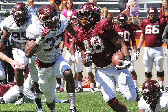 2015.04.11. VT Football Scrimmage.