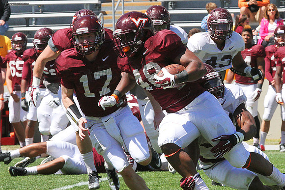 2015.04.11. VT Football Scrimmage.