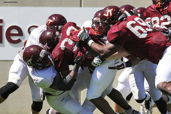 2015.04.11. VT Football Scrimmage.