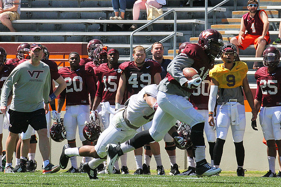 2015.04.11. VT Football Scrimmage.