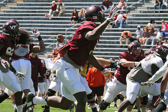 2015.04.11. VT Football Scrimmage.
