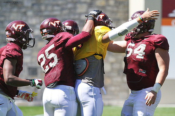 2015.04.11. VT Football Scrimmage.