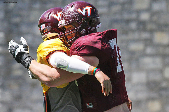 2015.04.11. VT Football Scrimmage.