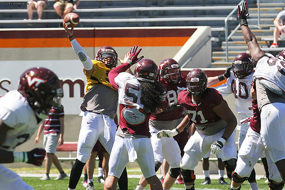 2015.04.11. VT Football Scrimmage.