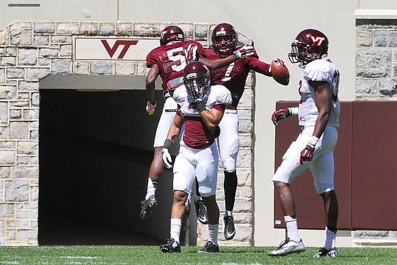 2015.04.11. VT Football Scrimmage.
