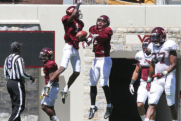 2015.04.11. VT Football Scrimmage.