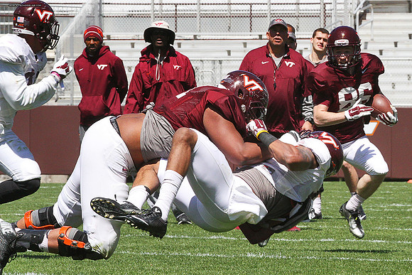 2015.04.11. VT Football Scrimmage.