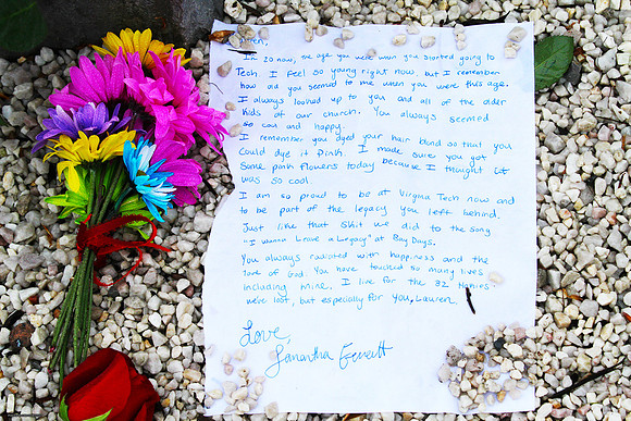 April 16 Memorial. Virginia Tech.