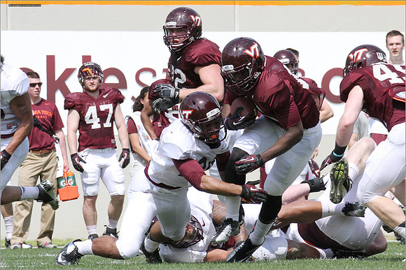 2014.04.12. VT Football Scrimmage.