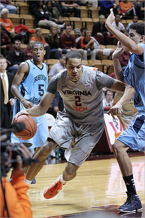 2012.11.12. Men Basketball. Rhode Island at Virginia Tech