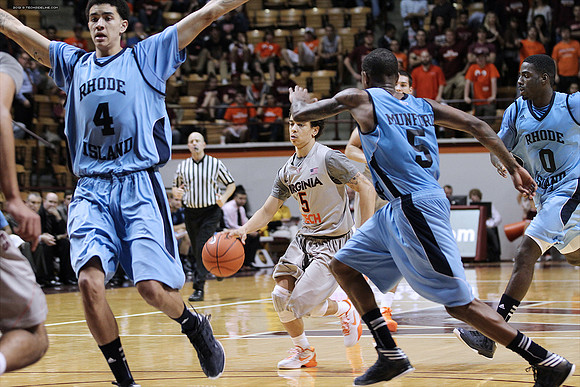 2012.11.12. Men Basketball. Rhode Island at Virginia Tech