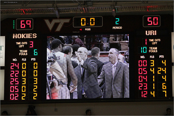 2012.11.12. Men Basketball. Rhode Island at Virginia Tech