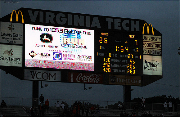 2011.09.17. Arkansas State at Virginia Tech