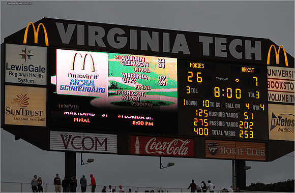 2011.09.17. Arkansas State at Virginia Tech