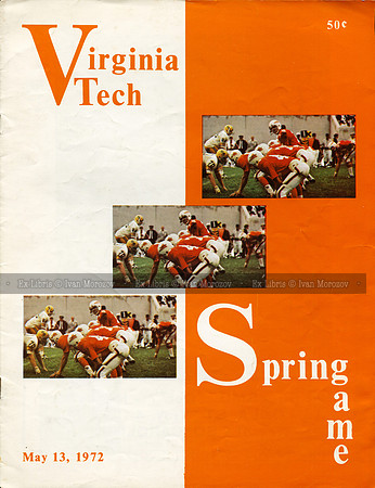 1972.05.13. Spring Game at VT.
