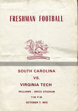 1972.10.07. VT vs USC. Freshmen.