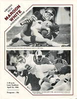 April 26, 1986. Virginia Tech Athletics, Football. Spring Game.