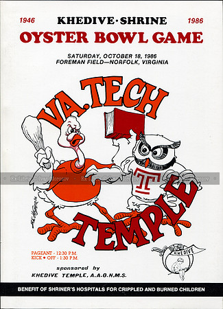 1986.10.18. VT vs Temple.