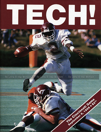 1986.09.06. Cincinnati at VT.