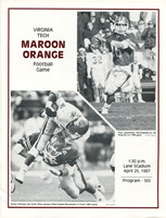 1987.04.25. Spring Game at VT.