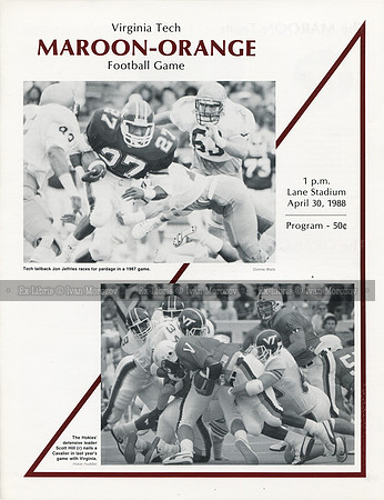 1988.04.30. Spring Game at VT.