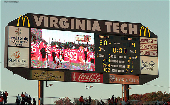 2011.10.22. Boston College at Virginia Tech.