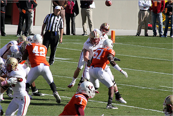 2011.10.22. Boston College at Virginia Tech.