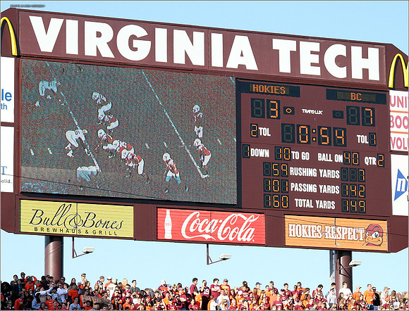 2011.10.22. Boston College at Virginia Tech.