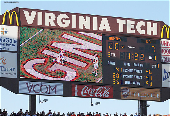 2011.10.22. Boston College at Virginia Tech.