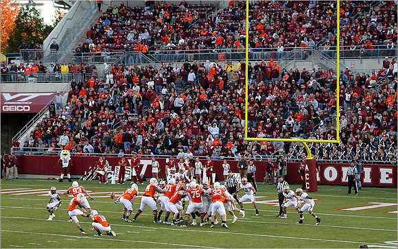 2011.10.22. Boston College at Virginia Tech.