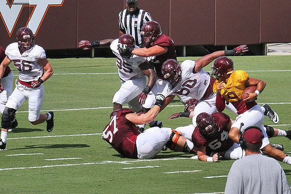 2015.08.22. VT Football Scrimmage.